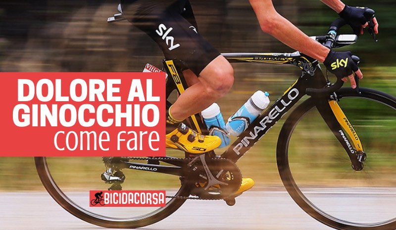 dolore al ginocchio bici